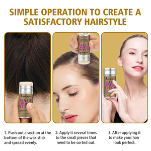 Produit de coiffure personnalisé OEM ODM Bâton de cire pour cheveux cassés Lisse Crépus Tenue extrême Bâton de pommade pour cheveux sans résidu - Product Image 4