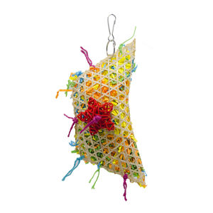 Appendere piccoli animali giocattolo da masticare per uccelli pappagalli da masticare giocattolo Rattan carta triturata per masticare i denti - Product Image 1