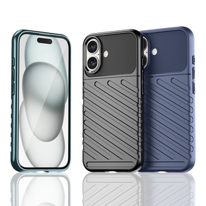 Bande diagonale robuste antichoc Flexible en caoutchouc souple Tpu anti-dérapant couverture de téléphone pour iPhone 16 <span class=keywords><strong>Pro</strong></span> Max étui - Product Image 1