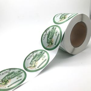 Le etichette con Logo rotonde autoadesive personalizzate in carta laminata <span class=keywords><strong>per</strong></span> confezioni di profumi e cura della pelle mostrano il tuo stile unico - Product Image 4