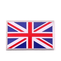 Pays Drapeau En Alliage D'aluminium Métal Autocollants De Voiture Impression Personnalisée De Voiture Décoratif Réfléchissant Adhésif Vinyle Autocollant pour Voiture