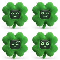 Porte-clés en peluche intelligent Green Bear ChatGPT AI TOY avec LED lumineuse variable, Q&A instantané intelligent, personnalisation en petite série