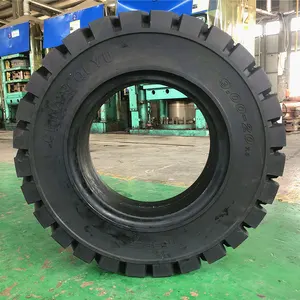 Solid Tire 10.00-20 12.00-24 12.00-20 14.00-24 Rubber Tyre For Trailers Forklifts Telehandlers Manufacturer