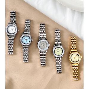 Reloj de Pulsera de Acero con Diamantes de Cuarzo para Mujer, Elegante, de Alta Calidad, Lujoso e Impermeable - Product Image 1