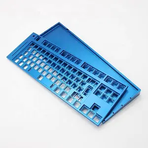 Tastiera personalizzata meccanica anodizzata con custodia per tastiera in alluminio lavorato a Cnc ad alta richiesta