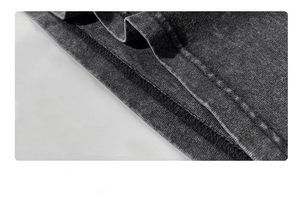 เสื้อยืดลำลองทรงหลวมสำหรับผู้ชายและผู้หญิง 90B01GF5511 ผ้าถักสองชั้นเนื้อผ้าฝ้าย 260 กรัม ซักน้ำได้ แขนยาว สไตล์แฟชั่น - Product Image 4