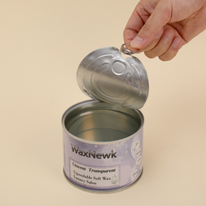 WaxNewK latta da 400g di latta depilatoria calda morbida pasta privata senza colofonia trasparente trasparente di rimozione dei peli di cera morbida - Product Image 2