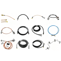 Câble coaxial RF personnalisé 50 ohms, assemblage de câbles RG174 RG316 RG58 RG223 RG402 RG405, câble de raccordement coaxial avec connecteur SMA N BNC TNC UHF MCX