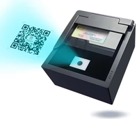 Lecteur de codes QR et scanner de codes-barres avec interface USB, source lumineuse CMOS, en PVC, pour la lecture de passeports et le numérisage de documents dans les aéroports