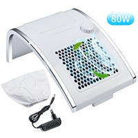Colector de Polvo para Uñas de Escritorio Modelo 108 de 80W, Móvil, de Alta Velocidad, Sin Fugas de Polvo, para Pulir y Esmerilar Uñas