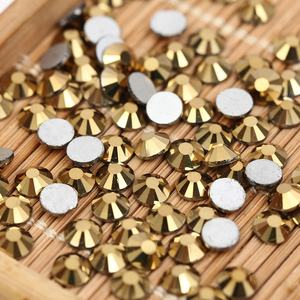 Yantuo toplu satış 6A yüksek kaliteli Strass altın Aurum Flatback Rhinestones olmayan düzeltme - Product Image 4