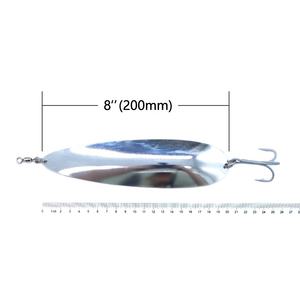 5.5 "7" 8 "10" 11 "acier inoxydable 191g eau salée thon saumon pêche cuillère métal leurre - Product Image 4