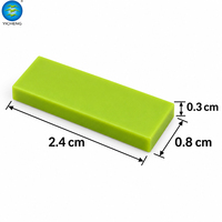 1x3 Briques de construction plates MOC en plastique ABS, surface lisse, compatibles DIY, accessoires de jouets, OEM ODM