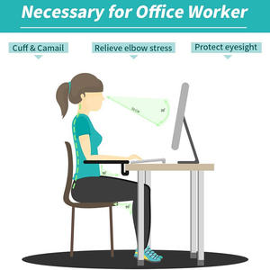 Repose-poignet ergonomique pour bureau, support de souris, extension de bureau, protection des mains et des épaules, plateau attachable, tapis de souris - Product Image 6