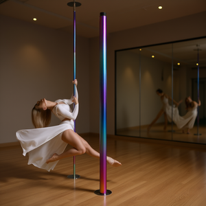 Barra de Pole Dance Extensible D0100HPWTG7 de 11 mm, Metálica, Unisex, para Práctica de Pole Dance - Product Image 2