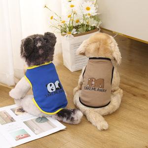 Chalecos para mascotas con estampado de animales, chaleco de poliéster transpirable para perros y gatos, ropa de verano, primavera y otoño - Product Image 2