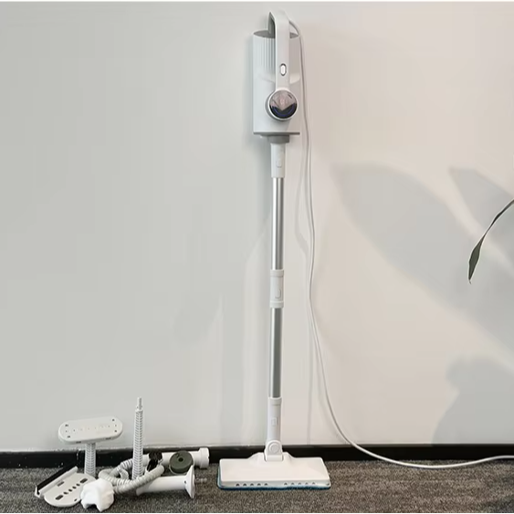 2026 New Arrival LED 1500w Electric Steam Mop Cleaner Washable Mop Multiple Handheld Steam Cleaner for Household Cleaning Floors
