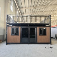 Villa préfabriquée, salle de classe, camping, hôtel, école, bureau, mini-maison, conteneur extensible de 30 pieds ou 40 pieds