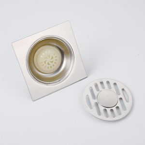 Desagües cuadrados duraderos de acero inoxidable con acabado cromado Diseño moderno para uso en hoteles y fácil instalación - Product Image 5