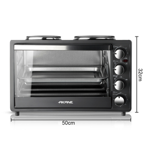 <span class=keywords><strong>Horno</strong></span> <span class=keywords><strong>El</strong></span>éctrico AKANE de 1500W y 30L de Gran Capacidad con Niveles de Calentamiento Ajustables, Temporizador Gratuito y Puerta de Vidrio para Uso Doméstico - Product Image 6