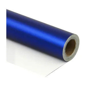 Matte Metallic Wrapping Paper Roll Royal Blue Factory Direct Metallic Printed Gift Wrapping Paper