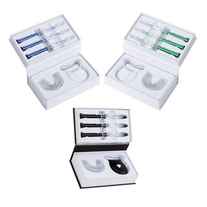 Custom Logo Luxury <b>Teeth</b> <b>Whitening</b> Kit Fresh Mint Gel Non-Peroxide Mouth Guard 3ml Syringes CE Certified Private Label Box - Product Image 5