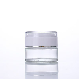 Botella Cosmética Transparente Esmerilada <span class=keywords><strong>de</strong></span> 15g 30g 50g 100g 50ml con Logotipo Personalizado, Botella <span class=keywords><strong>de</strong></span> Muestra Separada con Tapa Dorada Plateada - Product Image 2