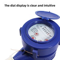 Meter Air Dingin Digital 4/6 Titik LXS15E Rotor Plastik ABS Basah DN15 DN20 Kelas Perlindungan Tidak Ada Pengaturan Laju Aliran Garansi 2 Tahun