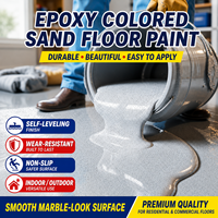 Peinture liquide époxy autolissante haute dureté pour sols en sable coloré, revêtement pour sols en béton de garage, d'usine et d'entrepôt