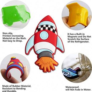 Imán Promocional de PVC Suave con Diseño de Dibujos Animados para el Regreso a Clases, Imán para Refrigerador con Forma Personalizada, Multicolor - Product Image 3