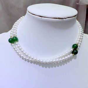 Collar de Perlas Aurora Casi Redondas de 4.5-5mm de Zhuji Danshui, Estilo Chino Vintage/Nuevo, 65cm de Largo - Product Image 2