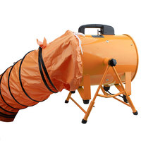 Tragbarer Außenrotor-Axialventilator 8 Zoll 10 Zoll AC 220V-240V Eisenflügel Abluftventilator
