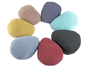 2024 New Arrival High Quality Beret Women <b>Men</b> Spring Autumn Outdoor Fashion Dress Corduroy Beret <b>Cap</b> <b>Flat</b> Top Ivy Hat - Product Image 2