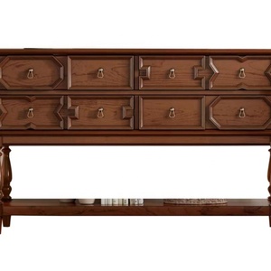Table Console <span class=keywords><strong>murale</strong></span> traditionnelle en bois massif meubles d'intérieur anciens pour hall d'entrée salon <span class=keywords><strong>cave</strong></span> à <span class=keywords><strong>vin</strong></span> - Product Image 1