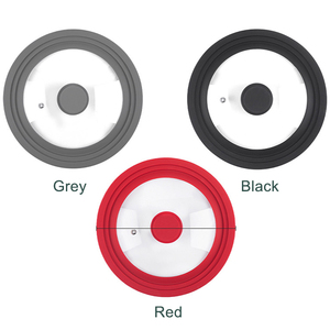 Couvercle universel en verre trempé résistant à la chaleur réglable pour casseroles et poêles avec rebord en silicone - Product Image 5
