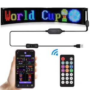 Scrolling Words Message Digital Panel Mini Electronic Sign Display Flexible Led Running Text for Car Rear Window Taxi Windshield