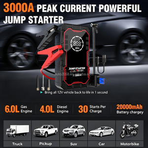 เครื่องช่วยสตาร์ทรถยนต์ 3000A Peak 4-in-1 ความจุ 20000mAh พร้อ<span class=keywords><strong>ม</strong></span>เครื่องสูบลม 150PSI แบตเตอรี่สำรอง 12V OEM - Product Image 6