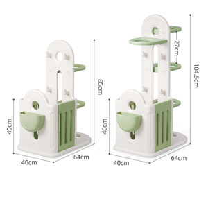 Estante de almacenamiento seguro para gabinetes de niños para organizar equipo de baloncesto y fútbol para sala de estar dormitorio comedor gabinete de uso al aire libre - Product Image 2