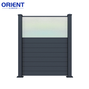 Clôture d'intimité en <span class=keywords><strong>aluminium</strong></span> en gros, directement de notre usine, taille personnalisée, toutes couleurs <span class=keywords><strong>RAL</strong></span> <span class=keywords><strong>7016</strong></span> 9005 9010 avec couvercles de poteaux - Product Image 6