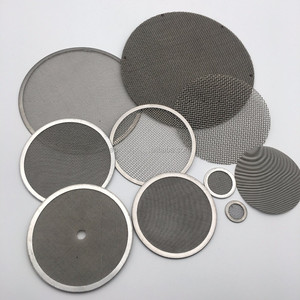 Disque filtrant en maille de fil d'acier inoxydable avec écran tissé rond en métal plissé pour la filtration industrielle - Product Image 5