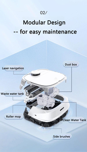 <span class=keywords><strong>Robot</strong></span> aspirador de autovaciado y autolimpieza ABIR M1pro <span class=keywords><strong>con</strong></span> navegación inteligente, <span class=keywords><strong>mapeo</strong></span> inteligente <span class=keywords><strong>con</strong></span> buen rendimiento de limpieza - Product Image 2