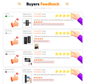 Tuya nhà thông minh an ninh khóa cửa với sinh trắc học vân tay & mật khẩu thẻ IC cho nhôm & gỗ Wifi kết nối - Product Image 6