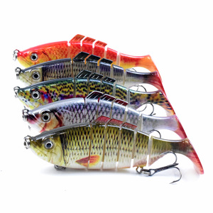 Nuevo señuelo <span class=keywords><strong>de</strong></span> <span class=keywords><strong>pesca</strong></span> <span class=keywords><strong>de</strong></span> acero inoxidable <span class=keywords><strong>de</strong></span> 10 cm y 165 g, simulación <span class=keywords><strong>de</strong></span> cebo artificial <span class=keywords><strong>de</strong></span> varias secciones, señuelo duro con cola en T y anzuelos - Product Image 5