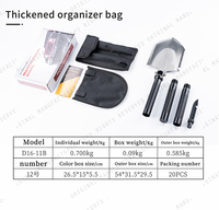 Yuantoose Survie Pliant Tactique En Aluminium Camping Pelle Multifonctionnel Multitool Pelle