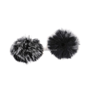 Mini pare-brise pour microphone, housse en fourrure pour microphone, housse pour casque, pare-brise pour microphone cravate, réduction du bruit