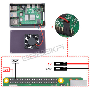 Carcasa de chasis 52Pi ZP-0147, cubierta superior acrílica y caja de refrigeración de aleación de aluminio para Raspberry Pi 4B <span class=keywords><strong>E635</strong></span> - Product Image 4