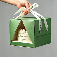 Boîte en carton d'art doré de luxe avec impression de logo personnalisé, boîte cadeau pliable pour les fêtes, boîte à pâtisserie, boîte de boulangerie, écologique et recyclable