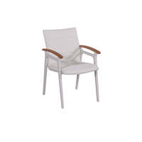 Ensemble de meubles de patio en bois de teck chaise de Table à manger extérieure en aluminium étanche pour jardin balcon cour