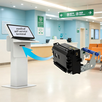 Imprimante thermique intégrée KP-628E 58 mm avec coupeur automatique, mini-imprimante pour borne de libre-service et machine à tickets