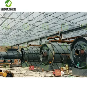 Waste Sole Waste Rubber Pyrolysis Plant Waste to Oil Pyrolysis Machine